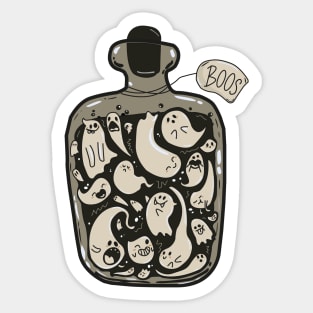 Halloween Jar Of Boos Sticker